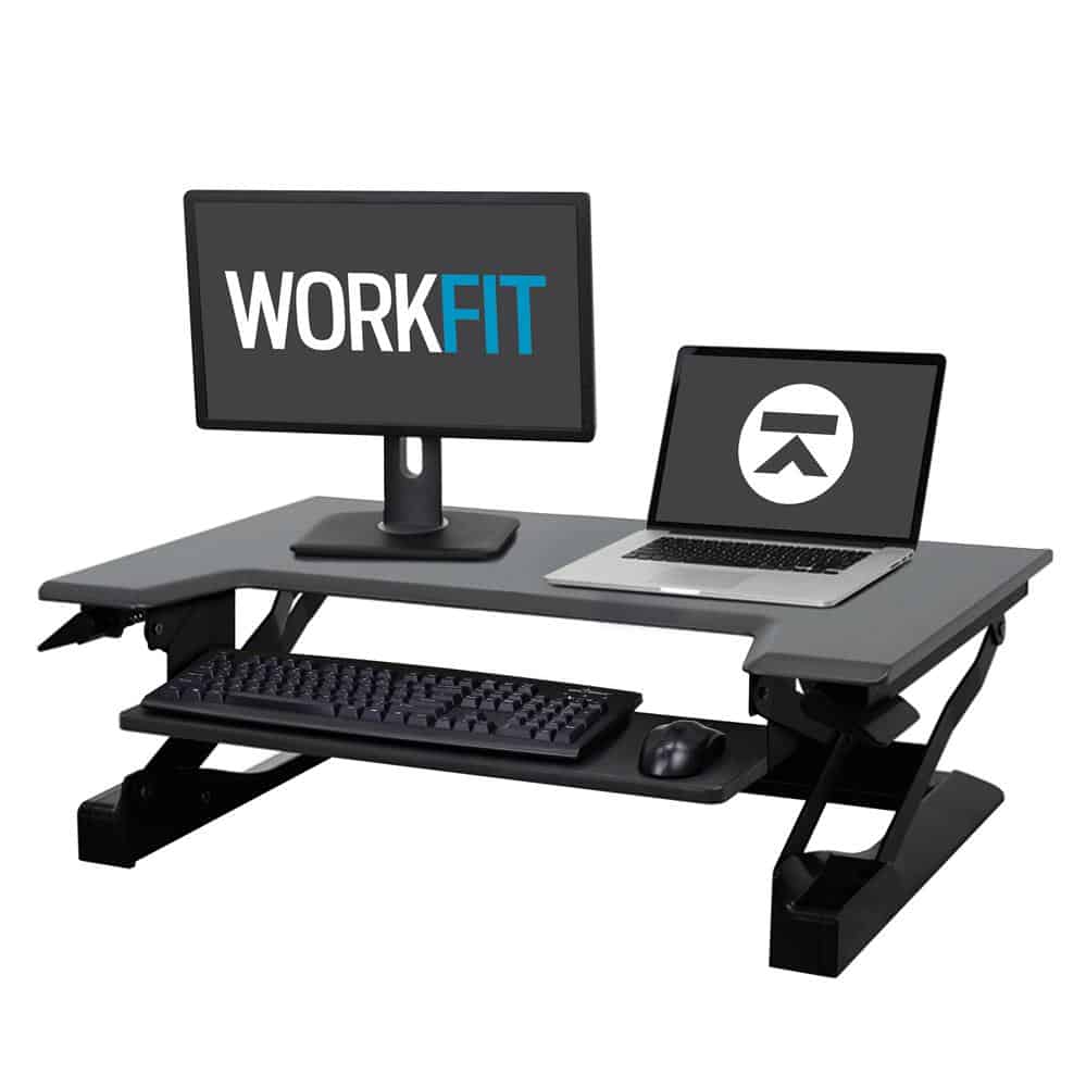 עמדת עמידה/ישיבה מתכוונן ארגונומי – 33-397-085 – WorkFit-T – תוצרת ERGOTRON