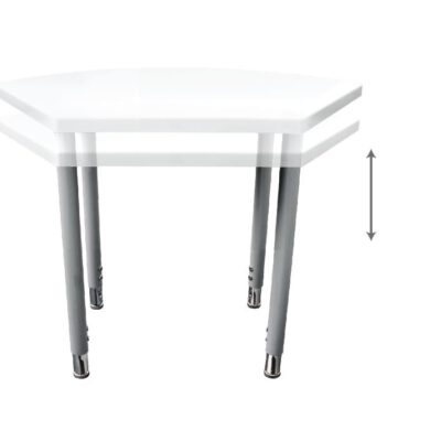 שולחן כיתה\ גן מתכוונן גובה מכני – לקבוצות או יחידים  טווח 53 עד 79 ס"מ