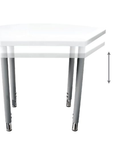 שולחן כיתה\ גן מתכוונן גובה מכני – לקבוצות או יחידים  טווח 53 עד 79 ס"מ