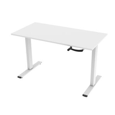 שולחן ישיבה עמידה ידני מתכוונן ארגונומי Stand14 – תוצרת CASIII – לבן
