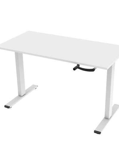 שולחן ישיבה עמידה ידני מתכוונן ארגונומי Stand14 – תוצרת CASIII – לבן